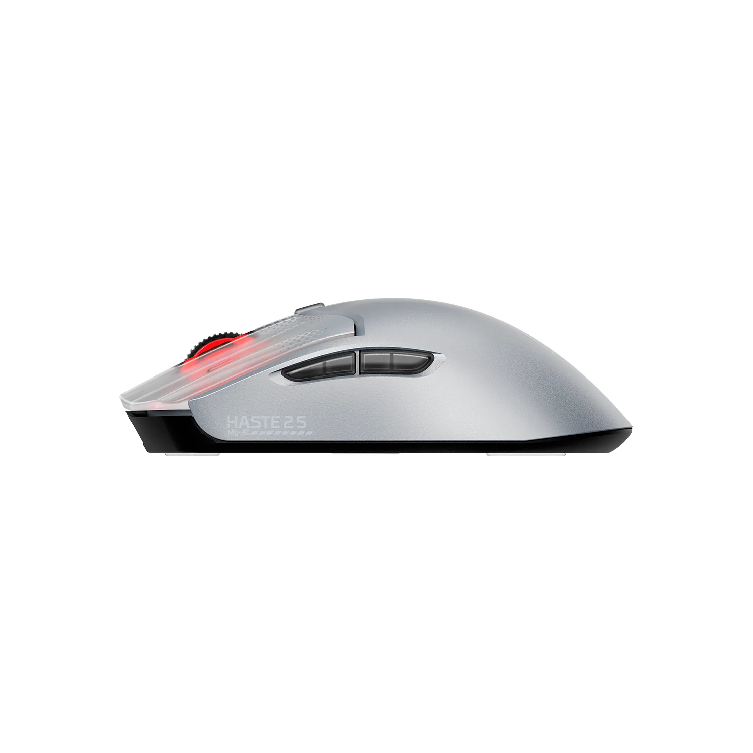 HyperX Pulsefire Haste 2 S Lightweight Wireless Optical Gaming Mouse with RGB Lighting - Silver HyperX Pulsefire Haste 2 S Lightweight Wireless Optical Gaming Mouse with RGB Lighting - Silver